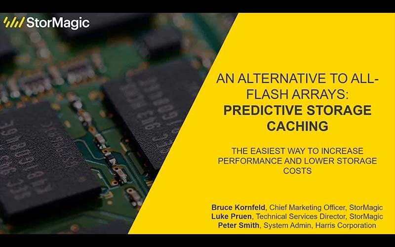 A new alternative to all-flash arrays Predictive Storage Caching