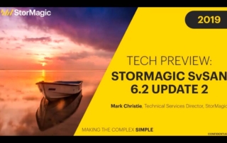 Tech Preview- StorMagic SvSAN 6.2 Update 2