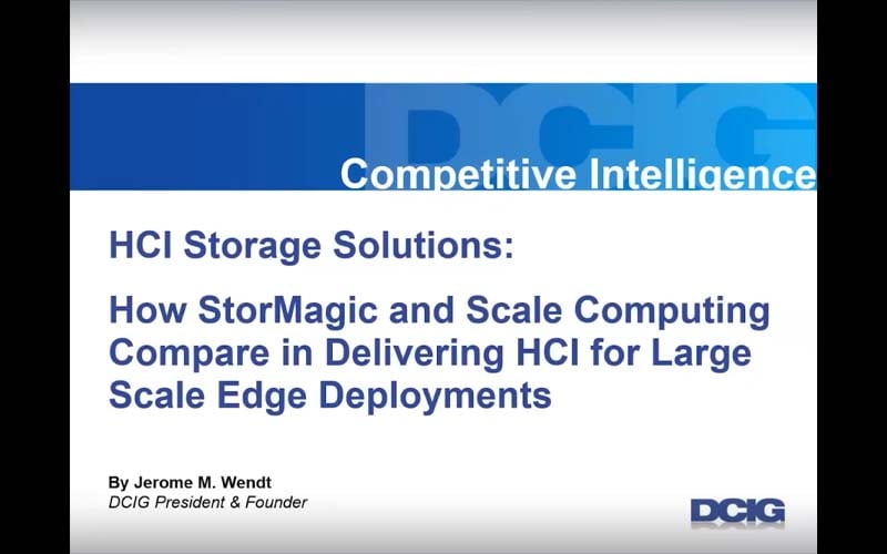 An independent analysis of Scale Computing HC3 and StorMagic SvSAN