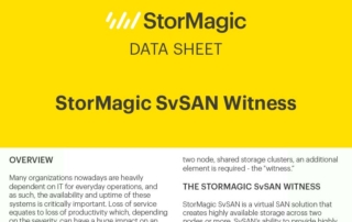 SvSAN Witness Data Sheet