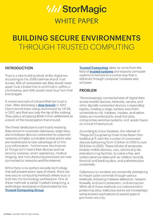 Building Secure Environments Through Trusted Computing