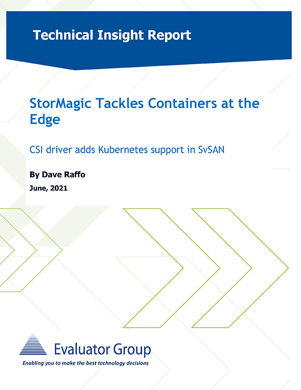 StorMagic SvSAN CSI Launch Evaluator Group paper