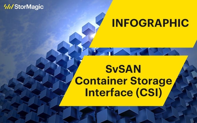 SvSAN Container Storage Interface (CSI) infographic