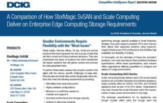 Scale Computing HC3 vs StorMagic SvSAN - a Competitive Intelligence Report