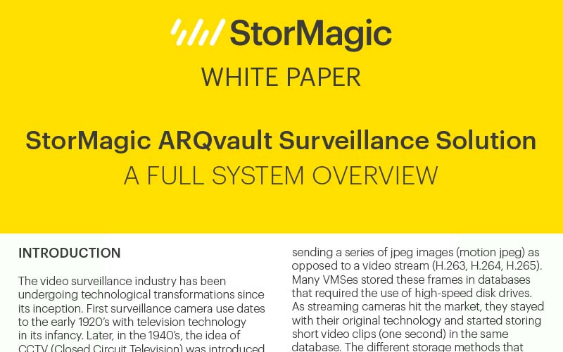 StorMagic ARQvault Full System Overview