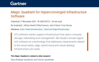 Gartner Magic Quadrant for Hyperconverged Infrastructure Software, 2021