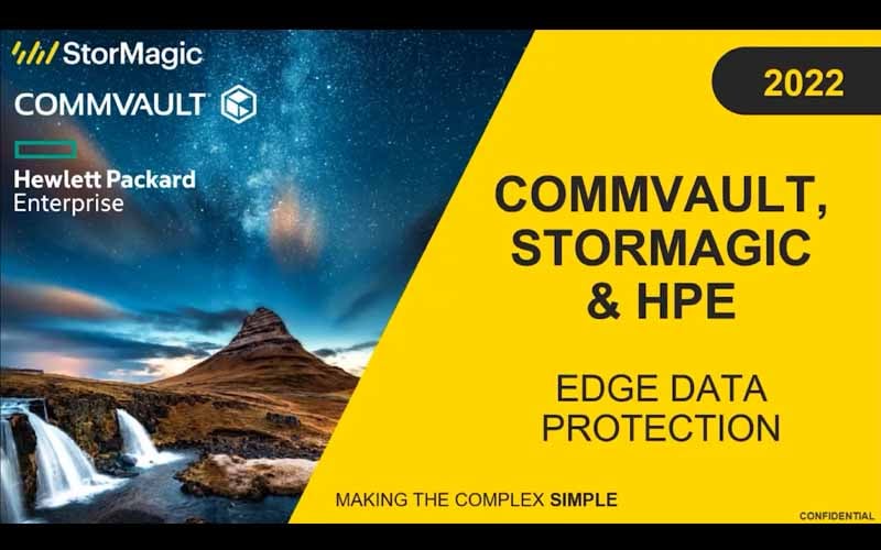 Data Protection at the Edge with StorMagic, Commvault, and HPE