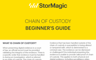 Chain of Custody - A Beginner's Guide