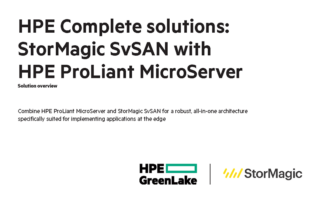 StorMagic SvSAN with HPE ProLiant MicroServer Solution Brief