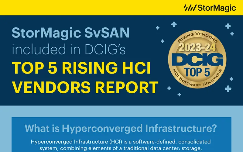 DCIG’s Top 5 Rising HCI Vendors Report Infographic