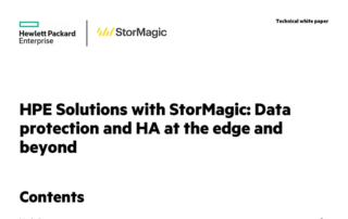HPE Solutions with StorMagic: Data protection and HA at the edge and beyond