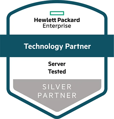 HPE Silver Technology Partner Server Tested badge