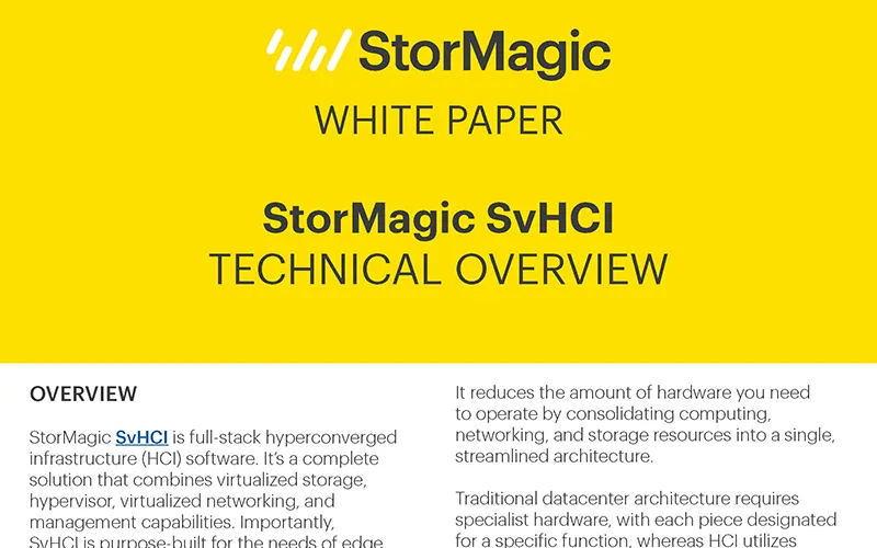 StorMagic SvHCI Technical Overview