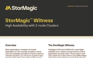 StorMagic Witness Data Sheet
