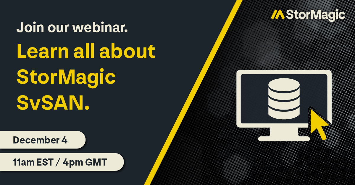 An Introduction and Live Demo of StorMagic SvSAN_Social Media